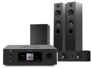 Kino domowe NAD T758 V3i (czarny) + Diva 5 (czarny) + Diva 7 (czarny) + Basso 880 (czarny) - Kino domowe - miniaturka - grafika 1