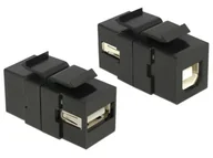 Kable komputerowe i do monitorów - Delock Moduł keystone USB-A - USB-B - miniaturka - grafika 1