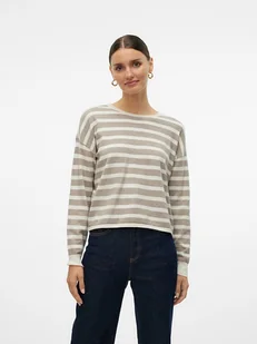 Vero Moda Sweter w kolorze beżowo-kremowym - Swetry damskie - miniaturka - grafika 1