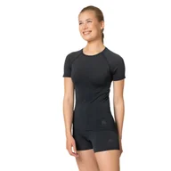 Koszulki sportowe damskie - Damska koszulka termoaktywna Odlo Performance Light Base Layer Top black - S - miniaturka - grafika 1
