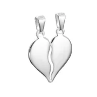 Wisiorki - Srebrny wisiorek serca dla Niej i dla Niego srebro pr925 - miniaturka - grafika 1
