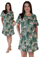 Bielizna nocna - Koszula Nocna bawełniana 5XL Vienetta duży rozmiar z kieszeniami na prezent - miniaturka - grafika 1