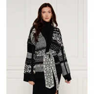 Swetry damskie - BOSS Kardigan | Oversize fit | z dodatkiem wełny - miniaturka - grafika 1