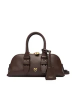 Torebki damskie - PINKO Torebka Bowling Bag Baguette AI 25-26 PLTT 105334 A0QO Brązowy - miniaturka - grafika 1