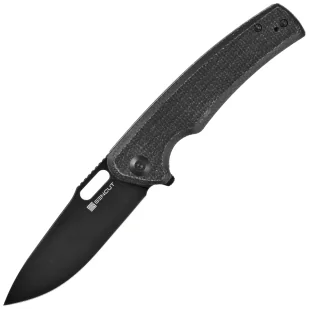 Nóż składany Sencut Vesperon Black Canvas Micarta, Black 9Cr18MoV (S20065-3) - Noże - miniaturka - grafika 1
