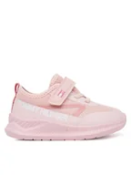 Buty dla dziewczynek - Tommy Hilfiger Sneakersy Low Cut Lace-Up/Velcro Sneaker T1A9-33990-1843 M Różowy - miniaturka - grafika 1