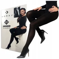 Rajstopy - GRUBE Czarne Ciepłe RAJSTOPY DAMSKIE Bawełniane 200 DEN MORAJ r. 4 - miniaturka - grafika 1