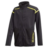 Bluzy dla chłopców - Adidas Bluza chłopięca B P TT/czarna/jasnożółta, 910Y - miniaturka - grafika 1