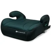 Foteliki samochodowe - Kinderkraft i-Boost fotelik, podkładka samochodowa ISOFIX dla dzieci od 15-36 kg Zielony - miniaturka - grafika 1