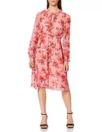 Sukienki - Replay Sukienka damska, 010 Pink/Red/Forest Green, L - miniaturka - grafika 1