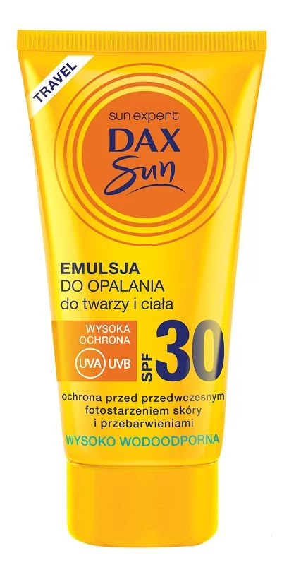 Dax Sun  TRAVEL Emulsja do opalania do twarzy i ciała SPF 30 50ml