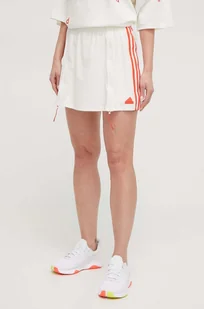 adidas spódnica kolor beżowy mini prosta - Spódnice - miniaturka - grafika 1