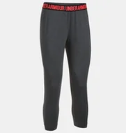 Legginsy - Under Armour Legginsy damskie Featherweight Fleece Crop szare r. XS 1294505-092 - miniaturka - grafika 1