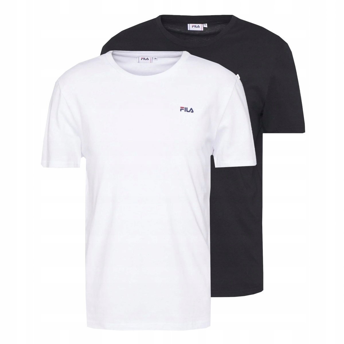 Fila t-shirt Brod Tee 2-Pack biały/czarny FAM0083.83072 XL czarno-biały