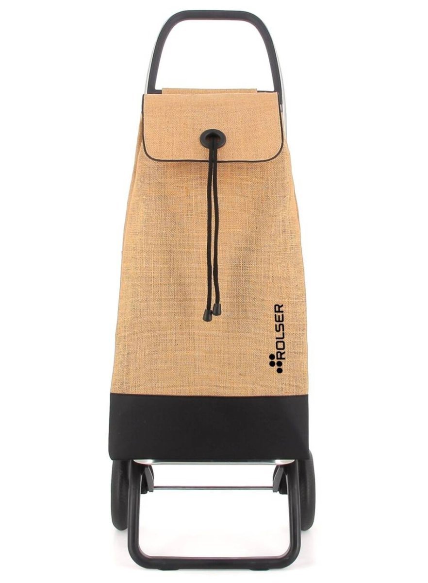 Wózek na zakupy 2-kołowy Rolser I-Max Yute Bi 2 Wheels - natural / black