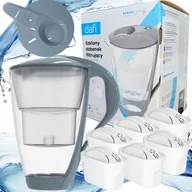 Dzbanki filtrujące - Szklany Dzbanek filtrujący Dafi CRYSTAL szary UNIMAX 6 wkładów filtrów - miniaturka - grafika 1