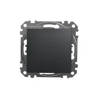 Wyłączniki światła i elektryczne - Łącznik jednobiegunowy Schneider Sedna Design SDD114101 czarny antracyt Design &amp; Elements - miniaturka - grafika 1