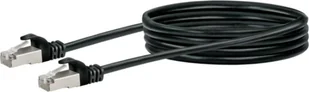 Schwaiger Schwaiger Schwaiger CAT6 Netzwerkkabel S/FTP 1,0m schwarz CKB6010053 - Kable miedziane - miniaturka - grafika 1