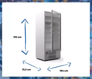 Szafa chłodnicza SCh-1/1 700 LUNA CEBEA - Szafy i witryny chłodnicze - miniaturka - grafika 5