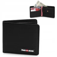 Portfele - Portfel Męski Parciany STRONG Mały i Pojemny CZARNY Pako Jeans - miniaturka - grafika 1