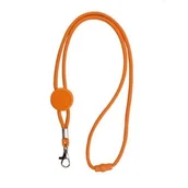 Przybory szkolne - Smycz z karabińczykiem, pomarańczowa - miniaturka - grafika 1