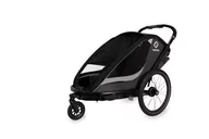 Wózki dziecięce - Hamax - Przyczepka rowerowa COCOON  podwójna - Grey/black - miniaturka - grafika 1