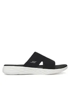 Klapki i japonki damskie - Skechers Klapki On-The-Go 600-Oceanside 140003/BKW Czarny - miniaturka - grafika 1