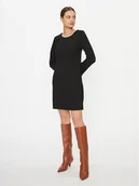 Sukienki - Vila Sukienka codzienna Armerone 14086118 Czarny Regular Fit - miniaturka - grafika 1