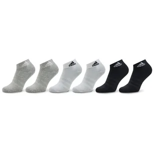 Skarpety Niskie Unisex adidas Thin and Light Sportswear Ankle Socks 6 Pairs IC1307 Szary - Skarpetki damskie - miniaturka - grafika 1