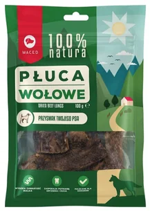 MACED 100% Natura Płuca Wołowe 100g - Przysmaki dla psów - miniaturka - grafika 1
