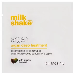 Milk Shake Argan Deep Treatment, Maska do włosów z olejkiem arganowym, nawilża i regeneruje, 10 ml - Maski do włosów - miniaturka - grafika 1