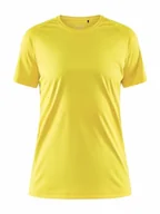 Koszulki i topy damskie - Craft CORE Unify Training Tee | damska koszulka sportowa L | Citrus | odzież sportowa dla kobiet z poliestru z recyklingu | zakrzywione szwy boczne | szybkoschnąca koszulka damska | funkcjonalna - miniaturka - grafika 1