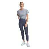 Legginsy - Damskie legginsy treningowe Under Armour Meridian Rib Ankle Leg - szare - miniaturka - grafika 1