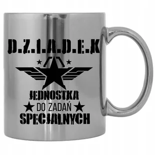 KUBEK SREBRNY PRAKTYCZNY PREZENT DLA DZIADKA JEDNOSTKI DO ZADAŃ SPECJALNYCH - Kubki KUBEK SREBRNY PRAKTYCZNY PREZENT DLA DZIADKA JEDNOSTKI DO ZADAŃ SPECJALNYCH - Kubki - miniaturka - grafika 1