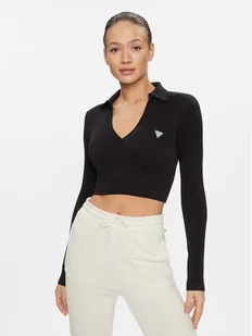 Guess Bluzka V4RP02 Z3CC0 Czarny Regular Fit - Bluzki damskie - miniaturka - grafika 1
