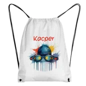 Plecaki worki - Worek z dowolnym imieniem na basen na pływalnię pływanie Dla pływaka - miniaturka - grafika 1