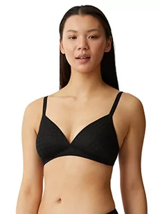 Naturana Damski wyściełany miękki biustonosz bez fiszbin, Czarny, 75D - Biustonosze - miniaturka - grafika 1