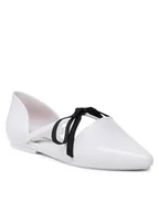Półbuty damskie - Melissa Półbuty Pointy Stripe Jason 33435 Biały - miniaturka - grafika 1