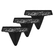 Komplety bielizny - Wielopak stringów damskich Comfo czarny, Teyli - miniaturka - grafika 1