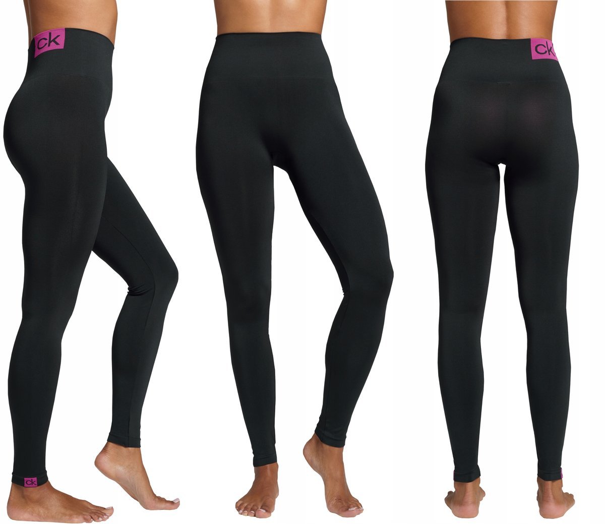Ck Calvin Klein Leginsy Damskie Microfiber Black Xl