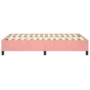Lumarko Łóżko kontynentalne, różowa, 120x200 cm, tapicerowana aksamitem - Łóżka - miniaturka - grafika 7