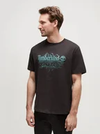 Koszulki męskie - T-shirt męski bawełniany Timberland TB0A5UFU M Czarny (194903902483). T-shirty męskie - miniaturka - grafika 1