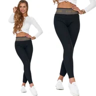 Legginsy - Moraj Wysokie Legginsy Ocieplane Z szeroką Gumą - miniaturka - grafika 1