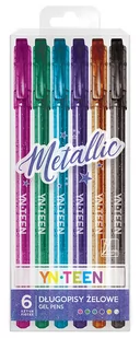 Długopis żelowy 6 kolorów Metallic YN TEEN - Przybory szkolne - miniaturka - grafika 1
