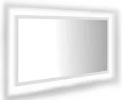 Lustra - Wiszące Lustro Led W Białej Ramie F6-S16 - miniaturka - grafika 1