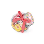 Prace ręczne dla dzieci - Janod Zestaw do tworzenia biżuterii Drewniane koraliki Flamingi J06666 - miniaturka - grafika 1