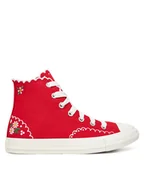 Trampki damskie - Converse Trampki Chuck Taylor All Star Embroidered Flowers A13518C Czerwony - miniaturka - grafika 1