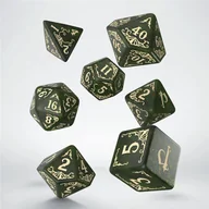 Akcesoria do gier planszowych - Pathfinder Zestaw kości, zielone połyskujące Q-Workshop - gra - miniaturka - grafika 1