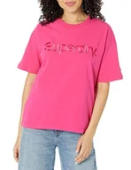 Koszulki i topy damskie - Superdry Cl Source Tee Koszulka damska, Różowy, XS - miniaturka - grafika 1
