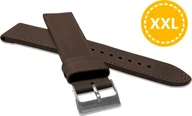 Akcesoria do smartwatchy - Lavvu LAVVU XXL Szyty ciemnobrązowy pasek SPORT z luksusowej skóry Top Grain - 22 XL - miniaturka - grafika 1